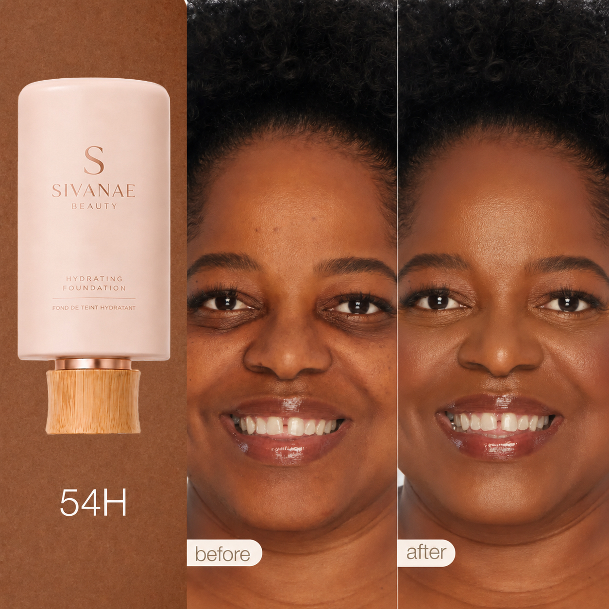 Sivanae Full Coverage Serum Foundation & FREE Brush