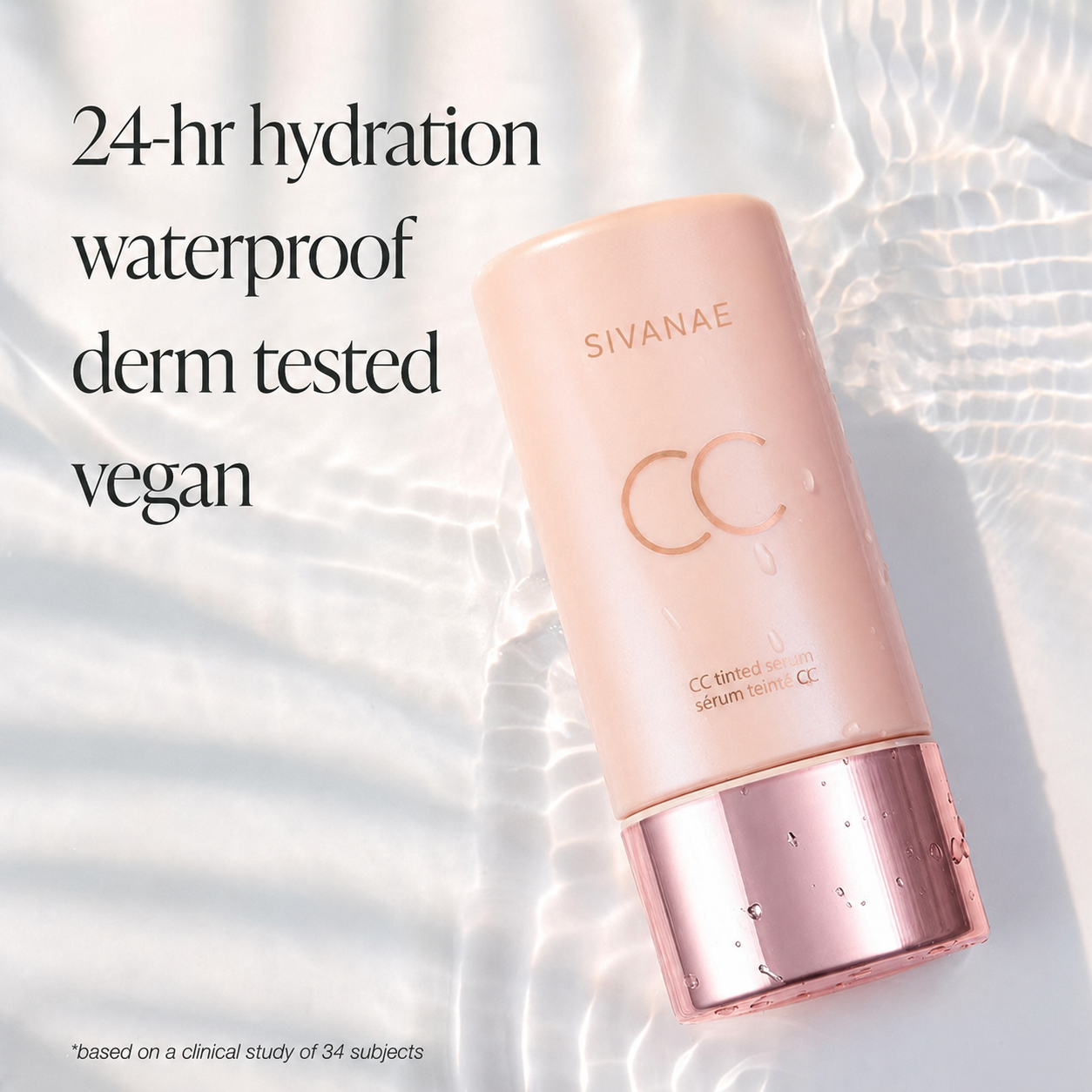 CC color-correcting tinted serum + FREE brush