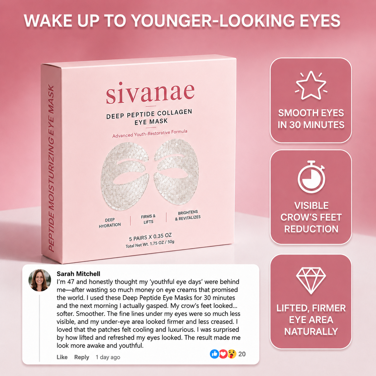 Deep Peptide Collagen Eye Mask
