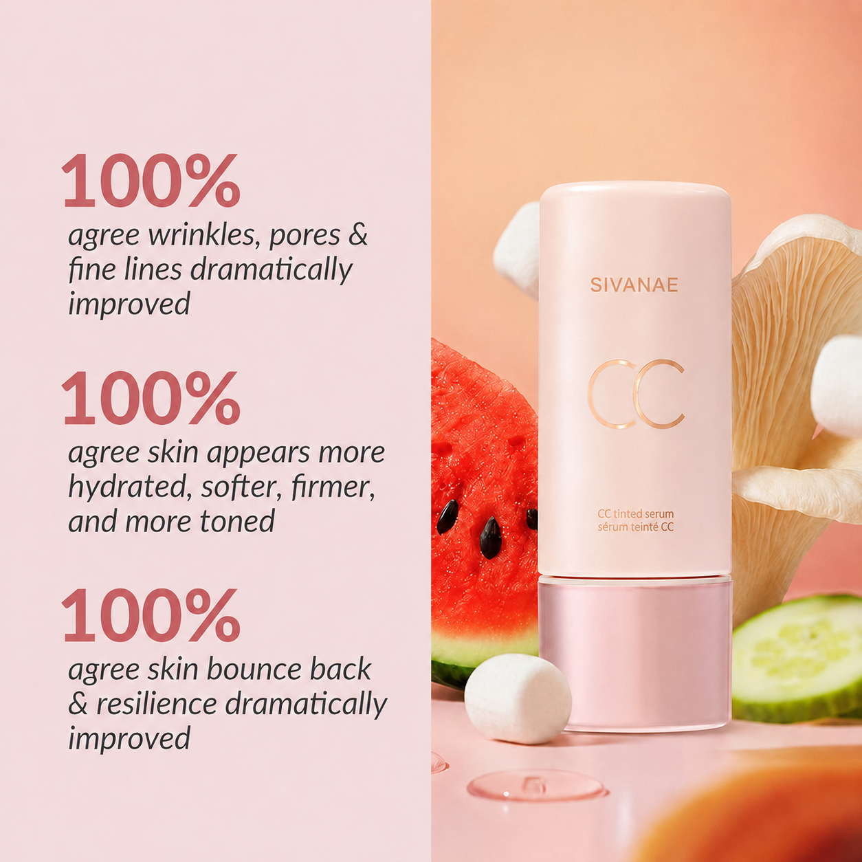 CC color-correcting tinted serum + FREE brush