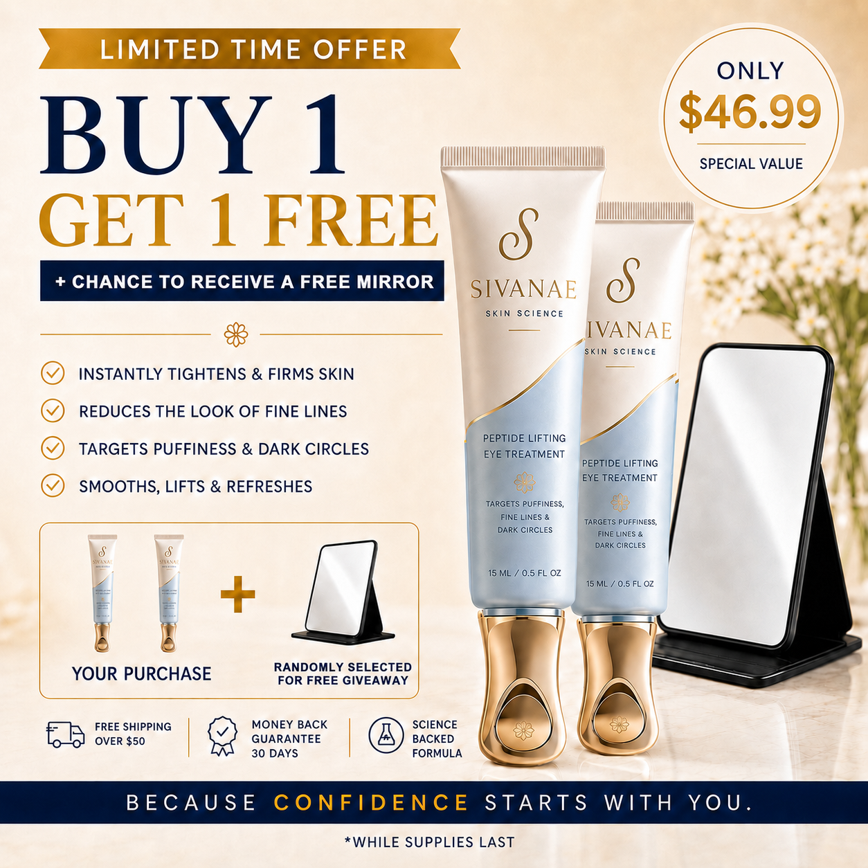 Sivanae™ Instant Face Temporary Tightener – Instant visible results in 30 seconds